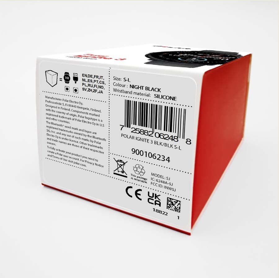 GPS fitness watch - FCC ID INW5J - Polar Electro Oy
