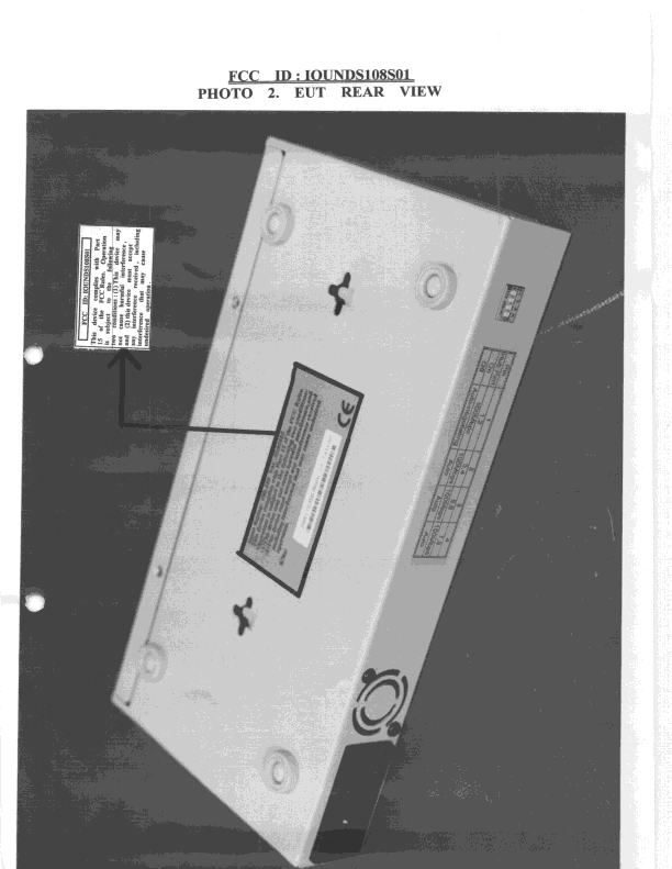 Autosensing Dual Speed Hub w/Switch Port(s) - FCC ID IOUNDS108S01 - National Datacomm Corporation (2)