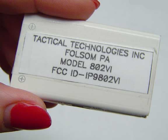 Synthesized VHF Surveillance Voice Transmitter - FCC ID IP9802VI - Tactical Technologies Inc
