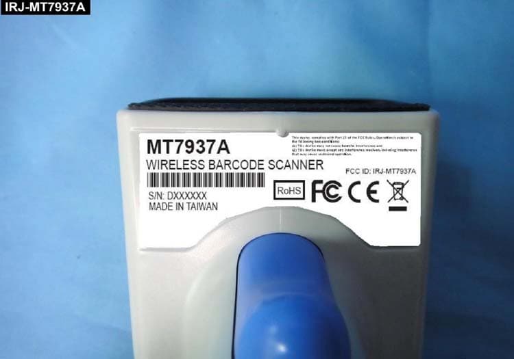 Wireless Barcode Scanner - FCC ID IRJ-MT7937A - Marson Technology Co Ltd (3)
