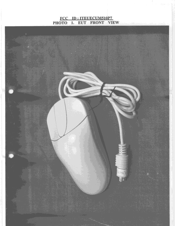 JBP - Part 15 Class B Computing Device Peripheral - FCC ID ITEUECUM510P7 - Ultima Electronics Corp