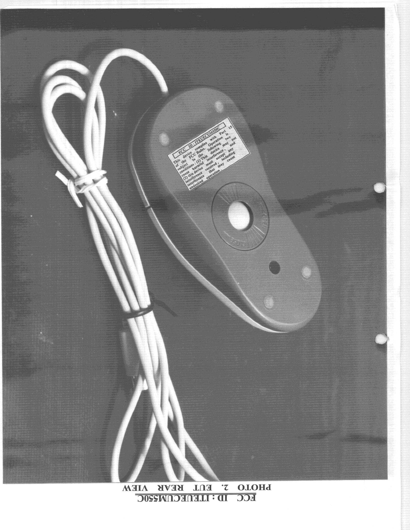 Mouse - FCC ID ITEUECUM550C - Ultima Electronics Corp