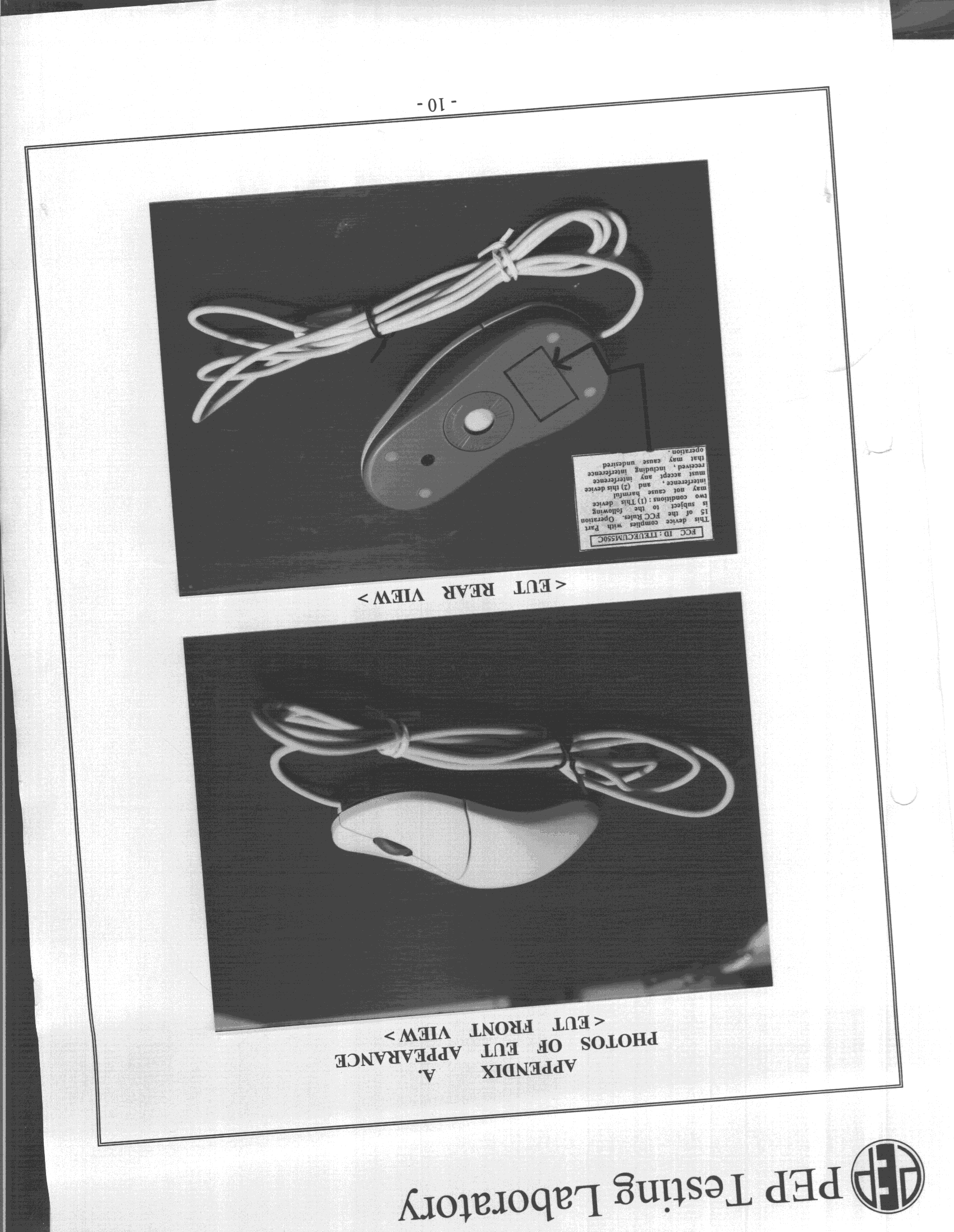 Mouse - FCC ID ITEUECUM550C - Ultima Electronics Corp (2)