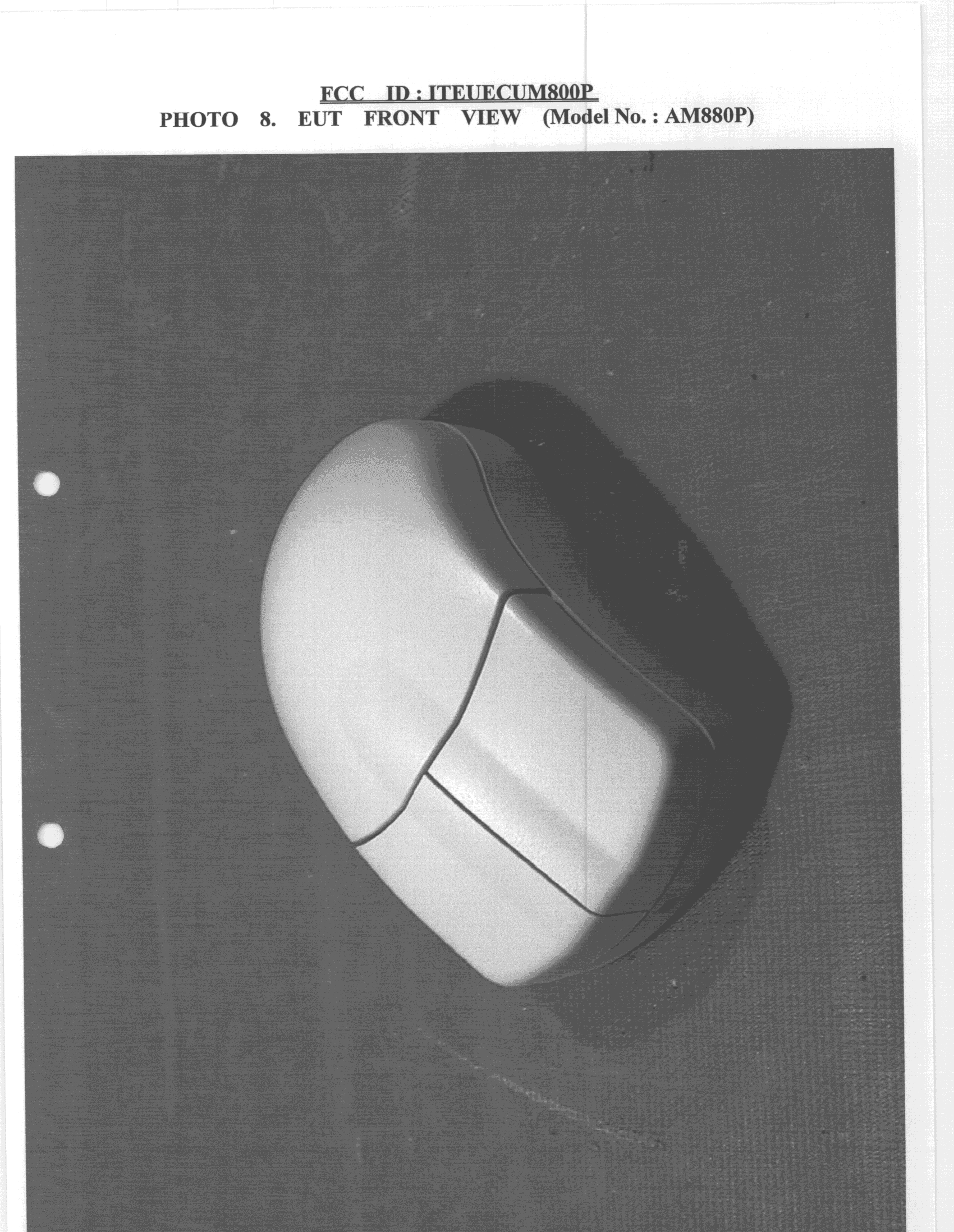 JBP - Part 15 Class B Computing Device Peripheral - FCC ID ITEUECUM800P - Ultima Electronics Corp (2)