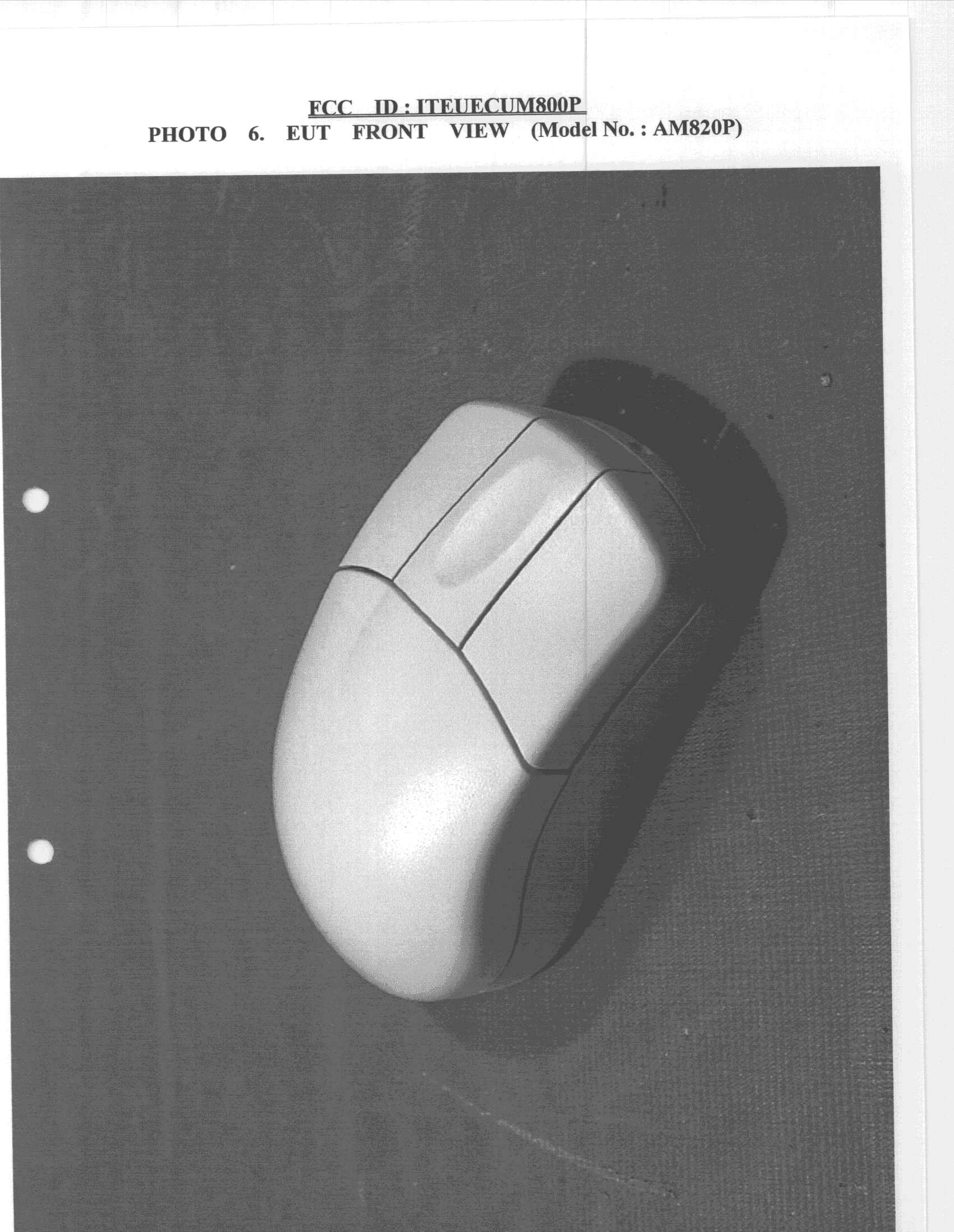 JBP - Part 15 Class B Computing Device Peripheral - FCC ID ITEUECUM800P - Ultima Electronics Corp (4)