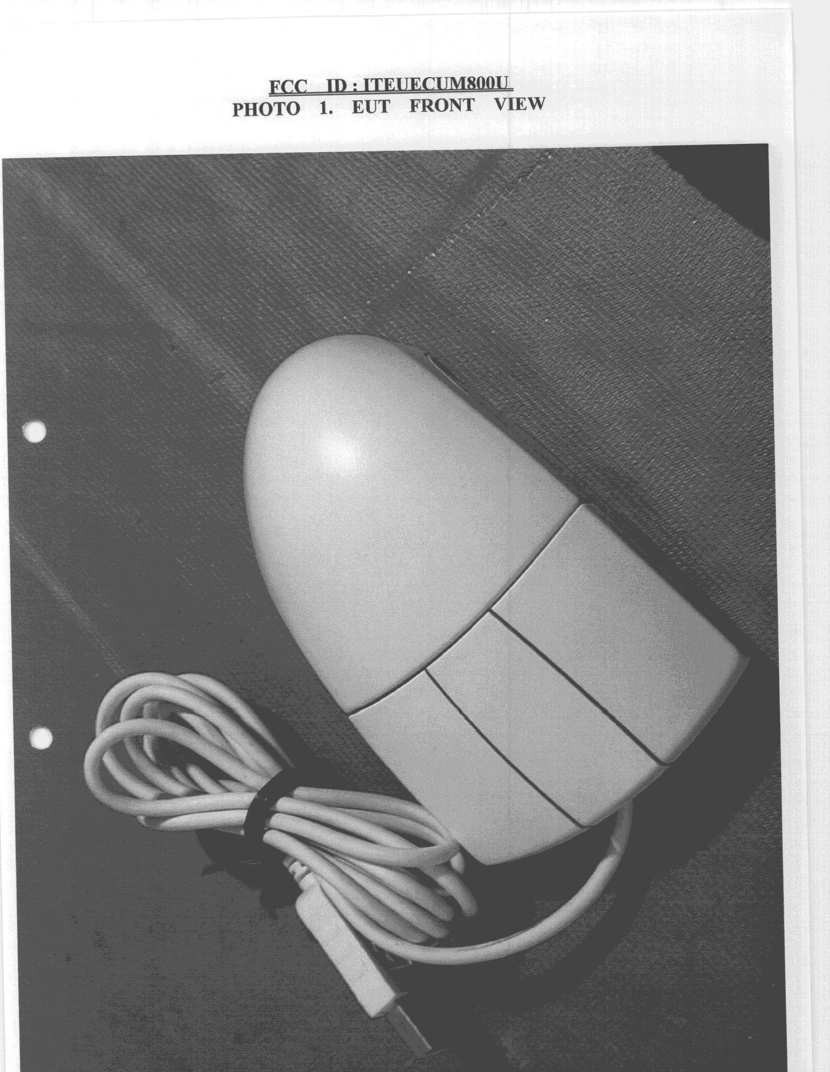JBP - Part 15 Class B Computing Device Peripheral - FCC ID ITEUECUM800U - Ultima Electronics Corp (2)