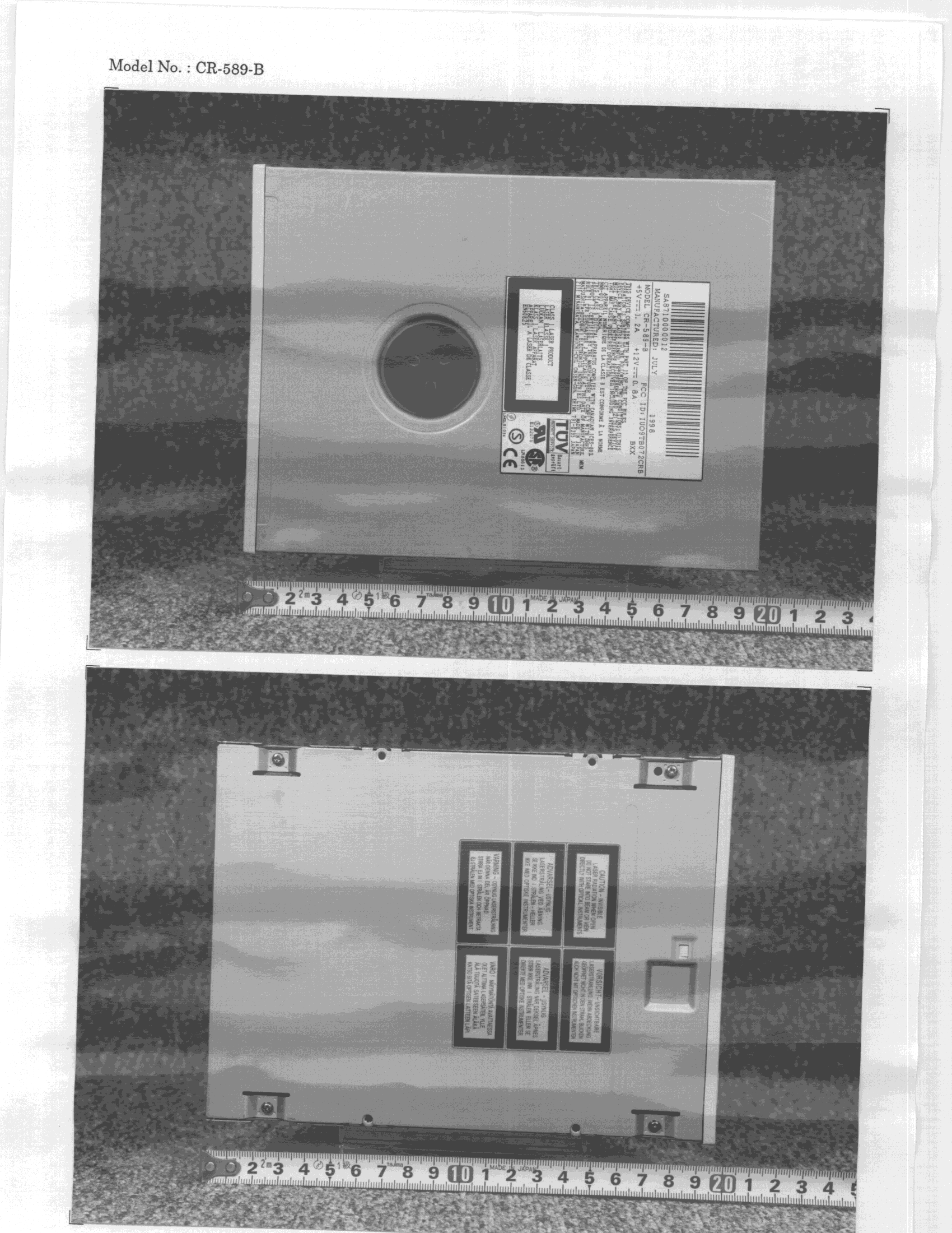 JBP - Part 15 Class B Computing Device Peripheral - FCC ID IUO9TB072CRB - Panasonic Healthcare Co., Ltd. (4)