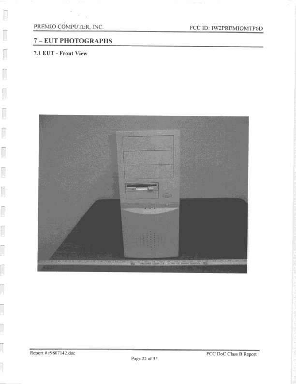 JBC - Part 15 Class B Computing Device/Personal Computer - FCC ID IW2PREMIOMTP6D - Premio Computer Inc (2)
