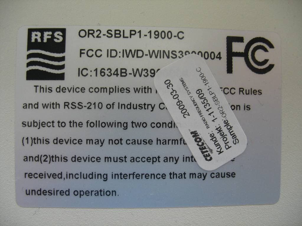 PCS 1900 Pico-repeater - FCC ID IWD-W3900008 - Radio Frequency Systems Inc (5)