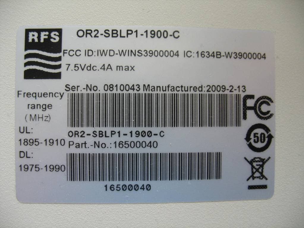 PCS 1900 Pico-repeater - FCC ID IWD-W3900008 - Radio Frequency Systems Inc (2)