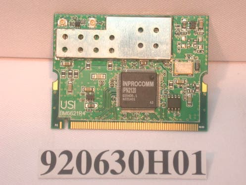 Mini-PCI WLAN - FCC ID IXMBM6621R4 - Universal Scientific Industrial Co., Ltd.