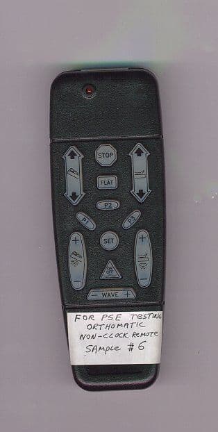 Hand held transmitter for operation of hospital be - FCC ID J4BA4002 - Orthomatic Adjustable Beds