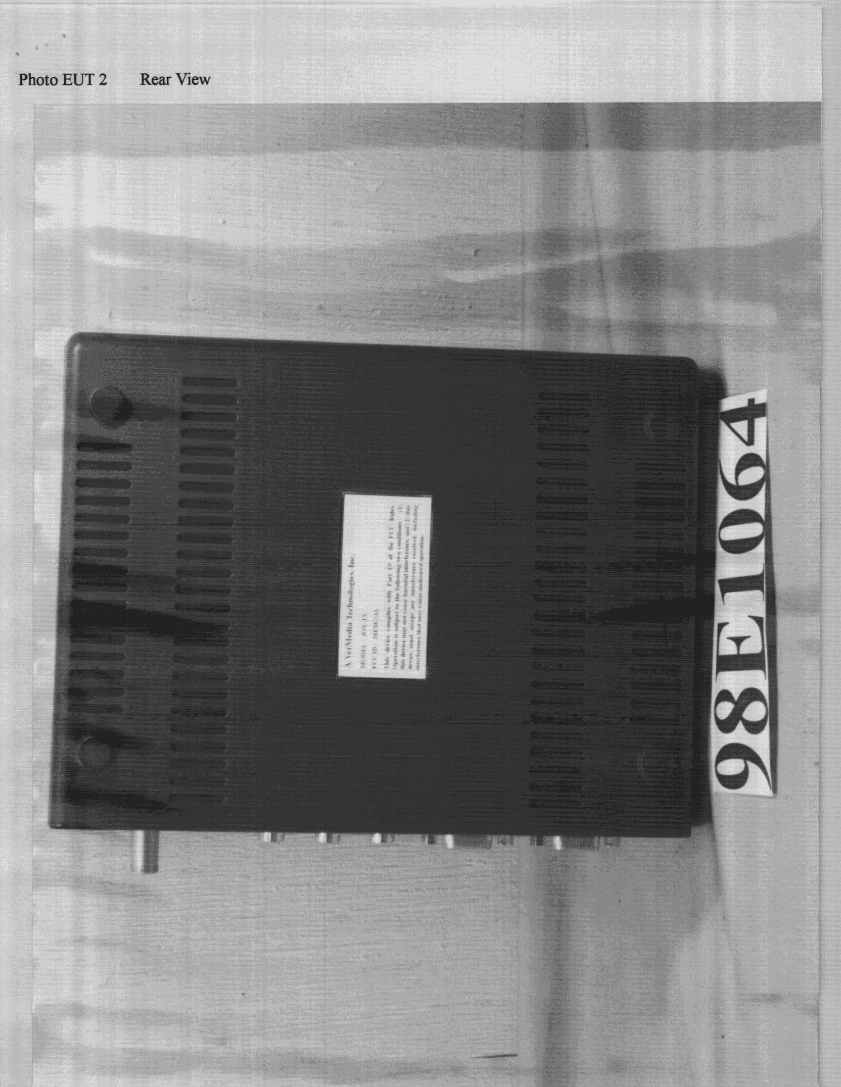 JBP - Part 15 Class B Computing Device Peripheral - FCC ID J4EM0A1 - AverMedia Technologies Inc (3)
