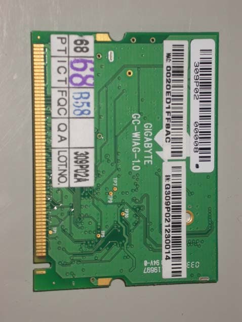 IEEE 802.11b/g Wireless LAN Mini-PCI Card - FCC ID JCK-GN-WIAG - GIGA-BYTE TECHNOLOGY CO., LTD. (3)