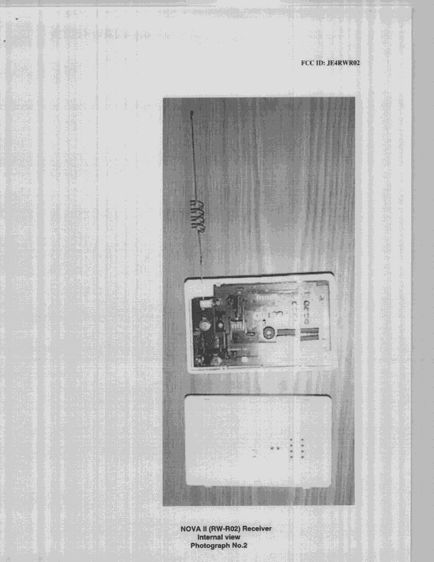 Security System Receiver - FCC ID JE4RWR02 - Risco Ltd.