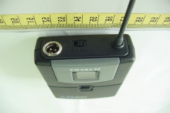 Wireless Bodypack Transmitter Microphone - FCC ID JEBUT-9 - Mascot Electric Co., Ltd.