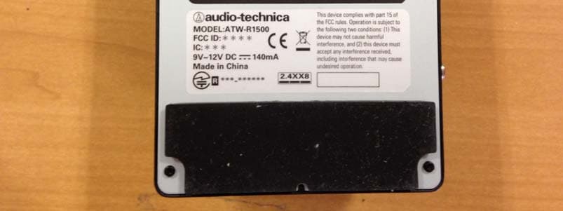 WIRELESS MICROPHONE RECEIVER - FCC ID JFZR1500 - Audio-Technica Corporation (3)