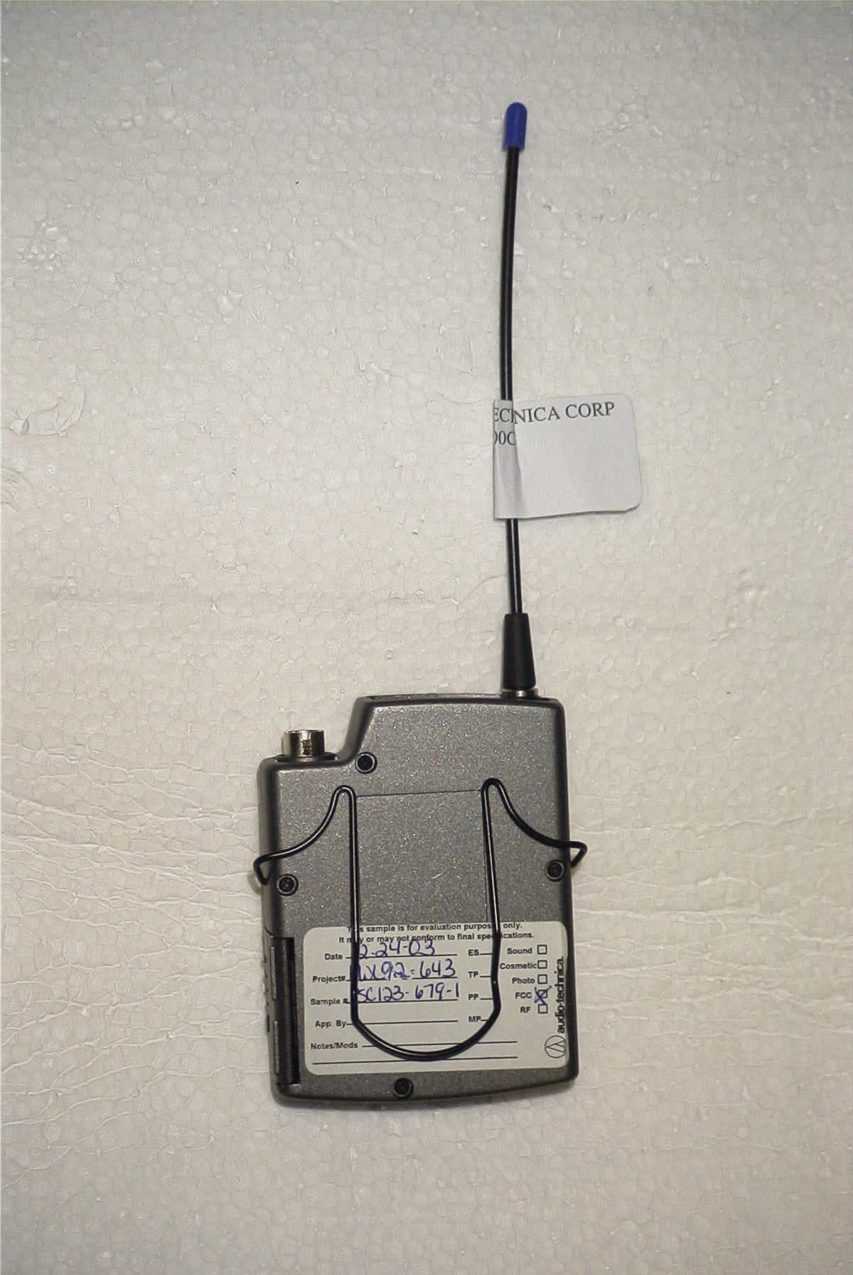 LICENSED BROADCAST TRANSMITTER - FCC ID JFZT1000C - Audio-Technica Corporation (1)
