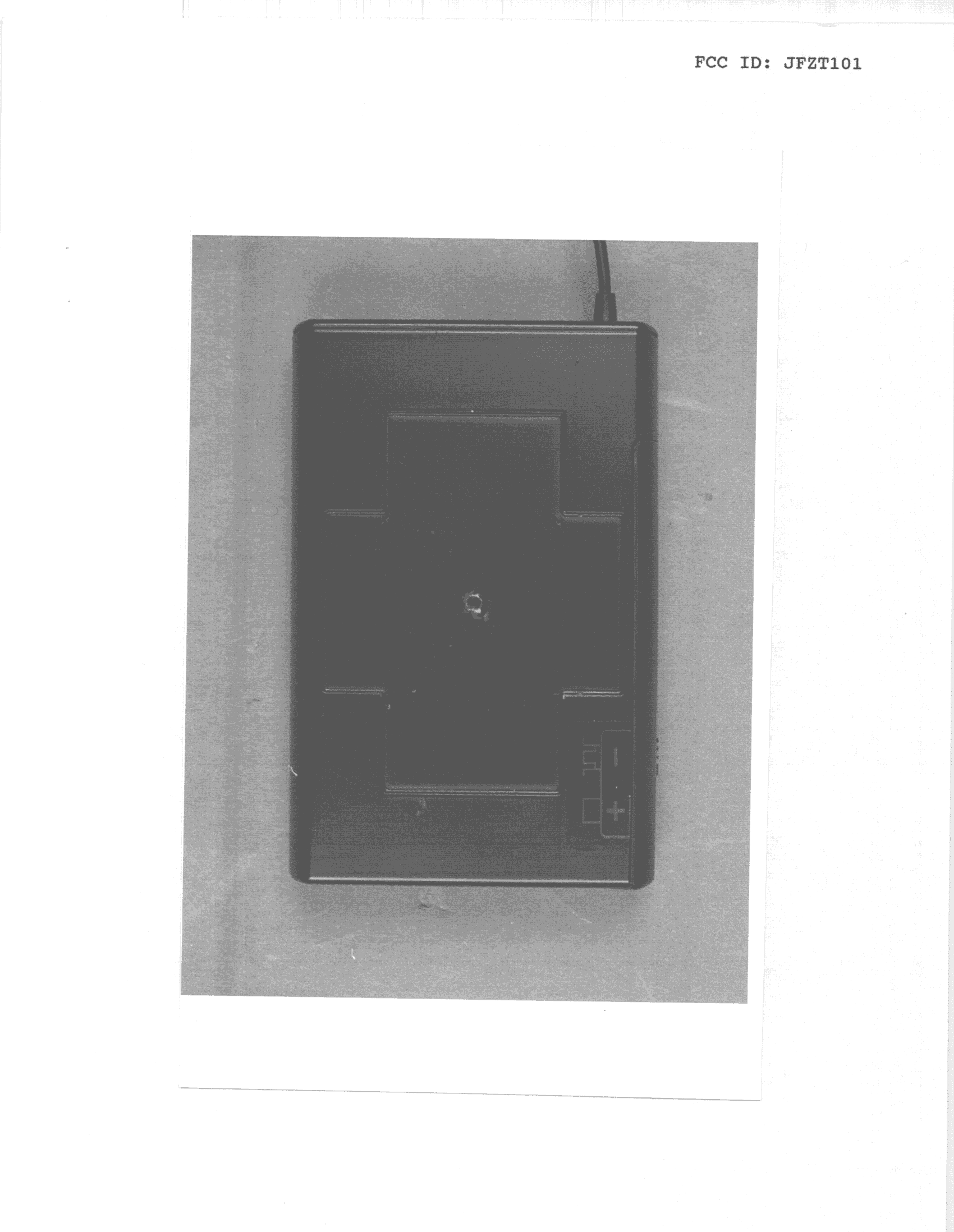 TBF - Licensed Broadcast Transmitter Held to Face - FCC ID JFZT101 - Audio-Technica Corporation (3)
