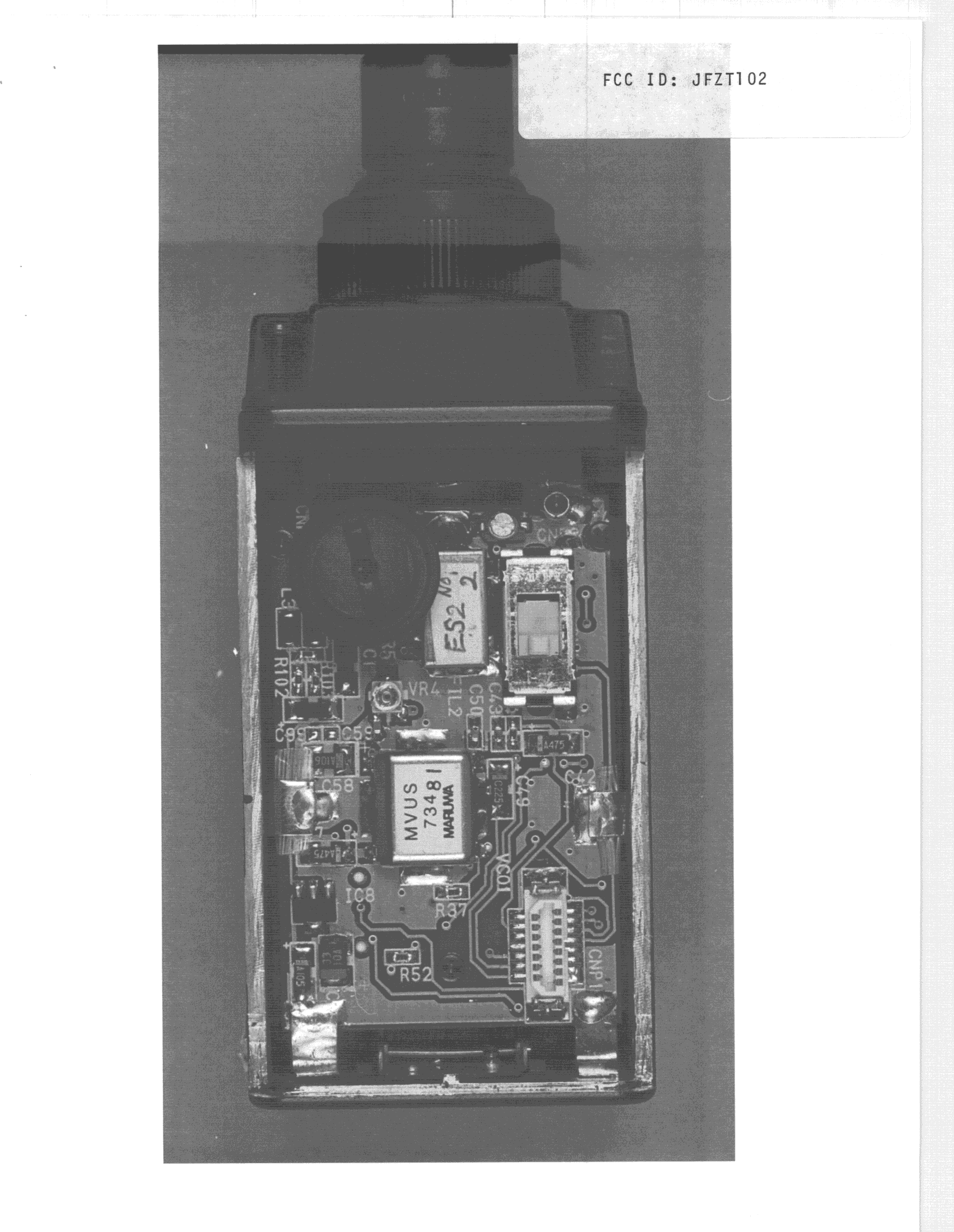 TBF - Licensed Broadcast Transmitter Held to Face - FCC ID JFZT102 - Audio-Technica Corporation (1)