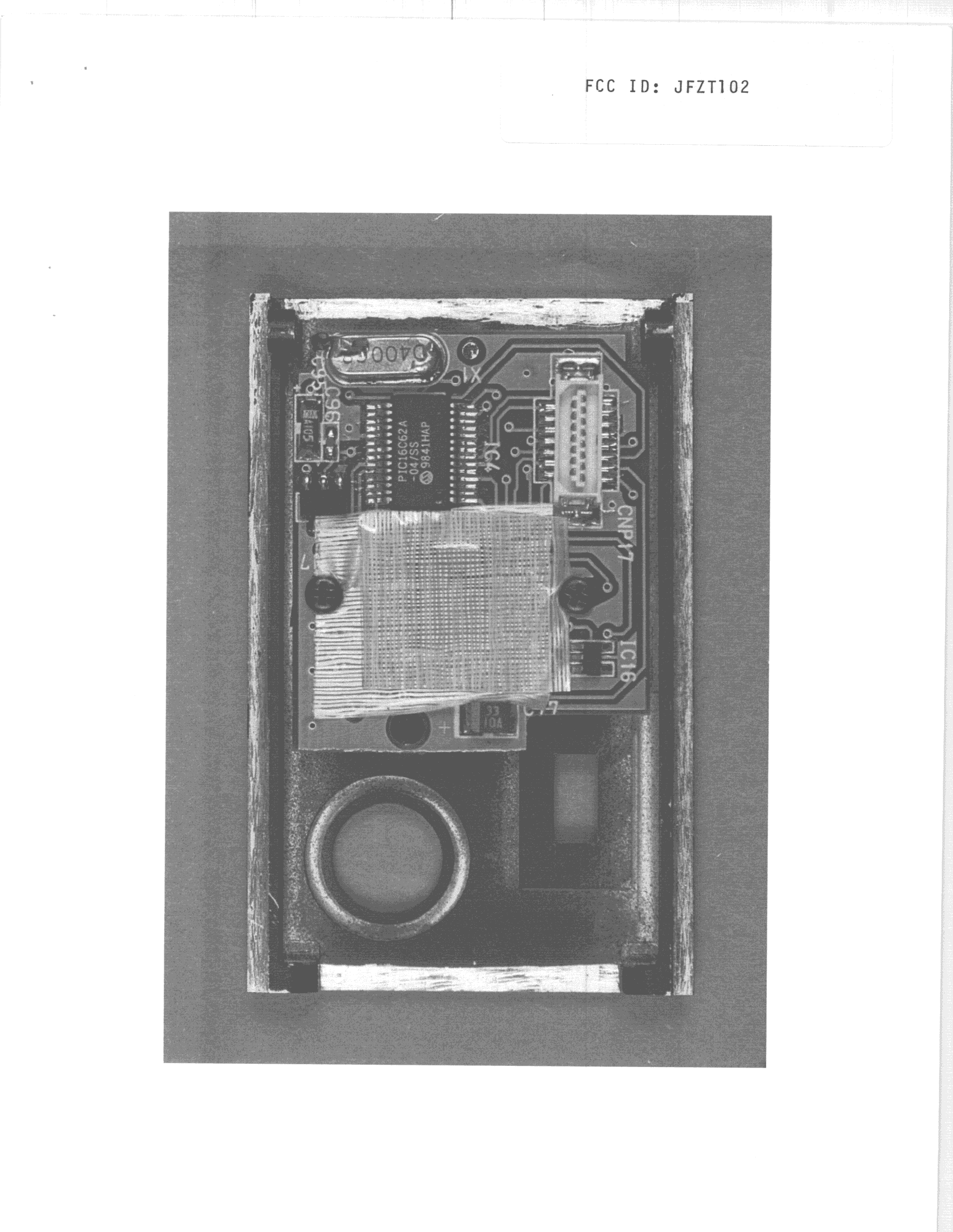 TBF - Licensed Broadcast Transmitter Held to Face - FCC ID JFZT102 - Audio-Technica Corporation (2)