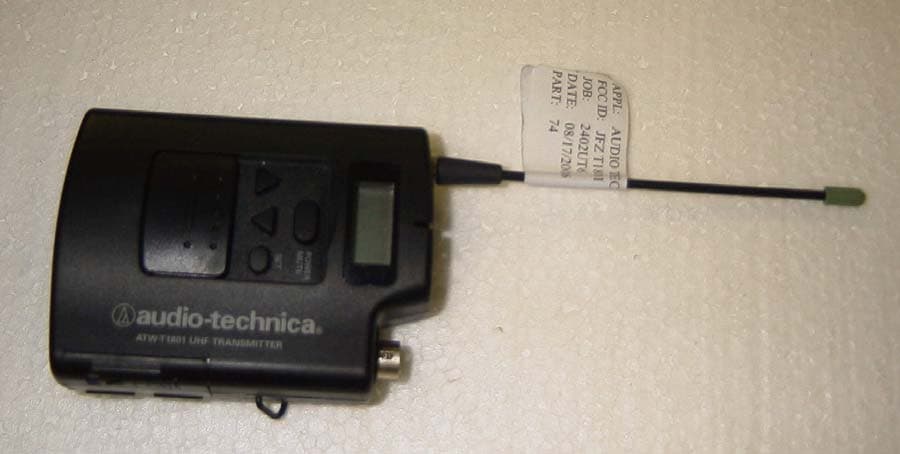 BELTPACK TRANSMITTER - FCC ID JFZT1801D - Audio-Technica Corporation (2)