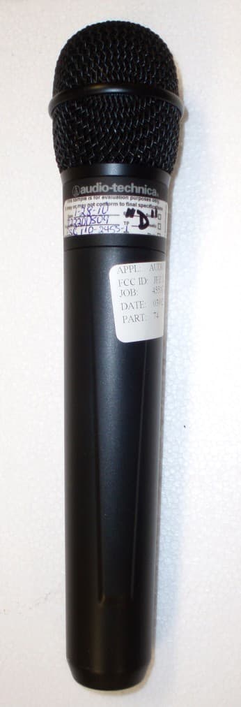 HANDHELD WIRELESS MICROPHONE - FCC ID JFZT220AD - Audio-Technica Corporation
