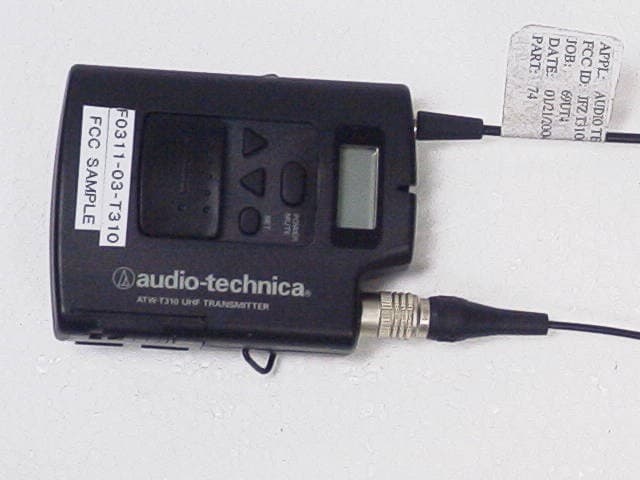 WIRELESS MICROPHONE TRANSMITTER - FCC ID JFZT310C - Audio-Technica Corporation (2)