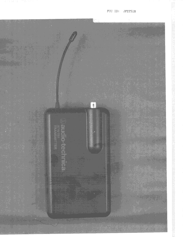 TNT - Licensed Non-Broadcast Transmitter Worn on Body - FCC ID JFZT51B - Audio-Technica Corporation (3)
