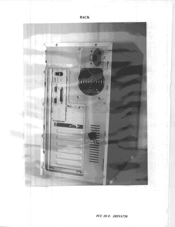 JBC - Part 15 Class B Computing Device/Personal Computer - FCC ID JHSVA730 - BCM Advanced Research Inc