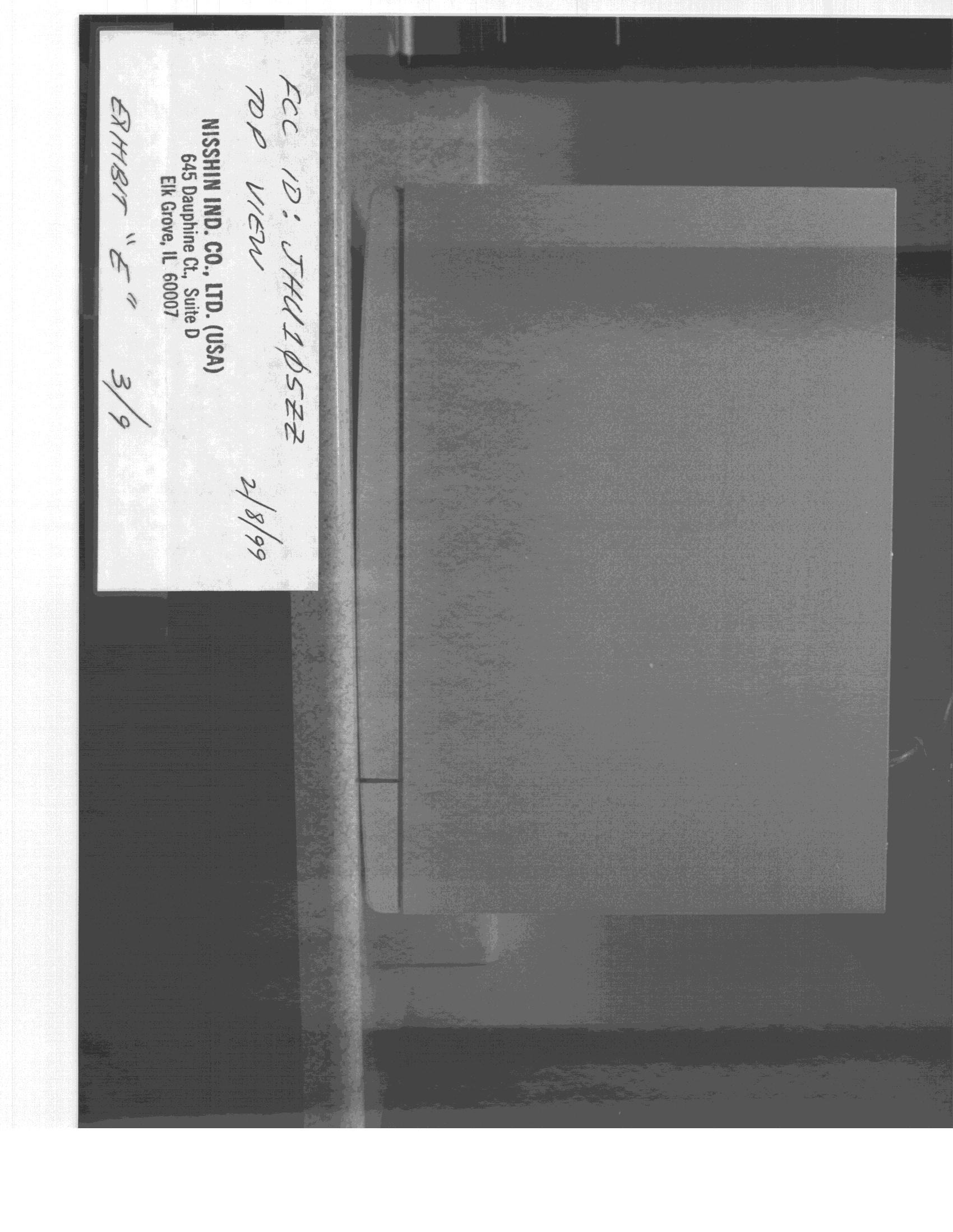 Microwave Oven - FCC ID JHU105ZZ - Nisshin Industry Co Ltd (4)