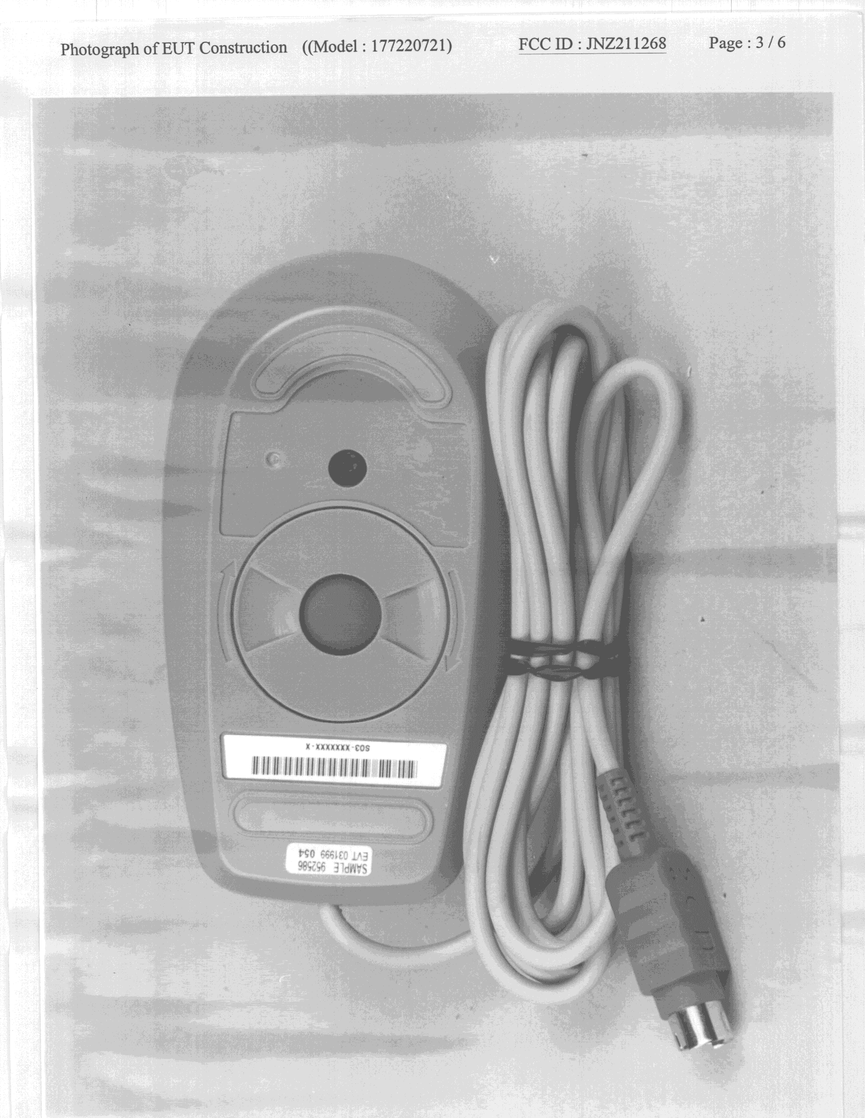 JBP - Part 15 Class B Computing Device Peripheral - FCC ID JNZ211268 - Logitech Far East Ltd (2)