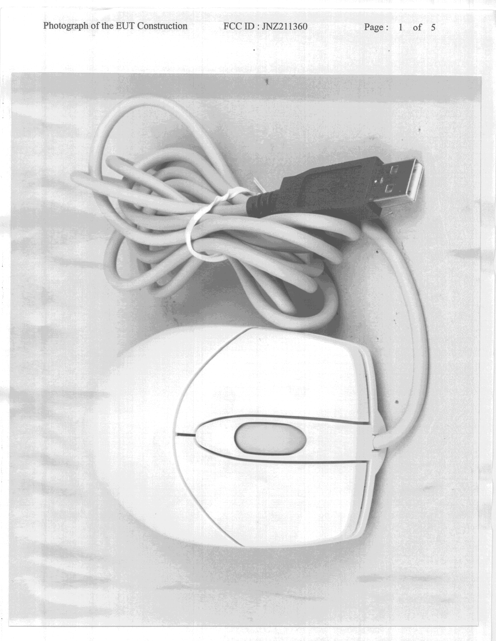 JBP - Part 15 Class B Computing Device Peripheral - FCC ID JNZ211360 - Logitech Far East Ltd (1)