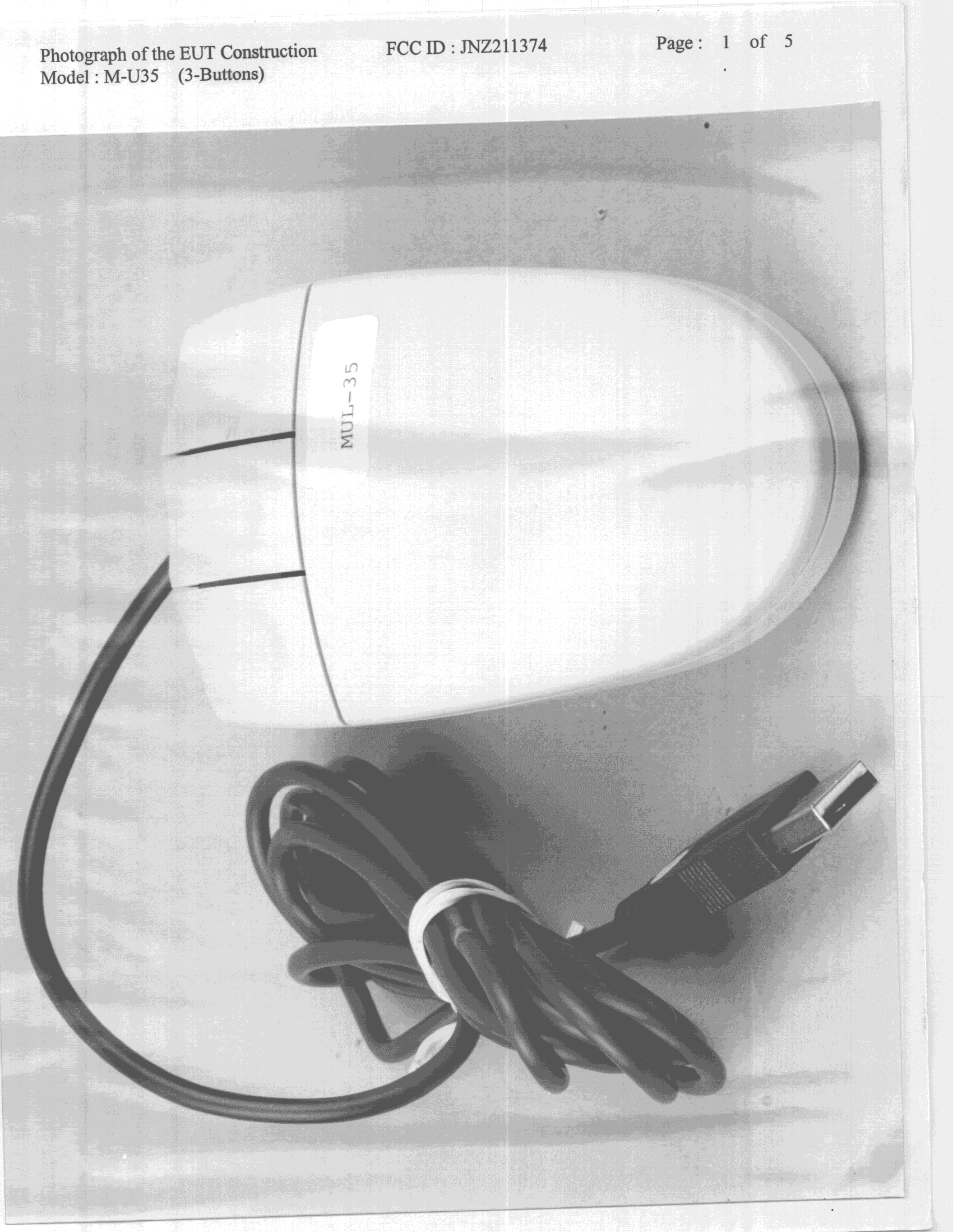 JBP - Part 15 Class B Computing Device Peripheral - FCC ID JNZ211374 - Logitech Far East Ltd (2)