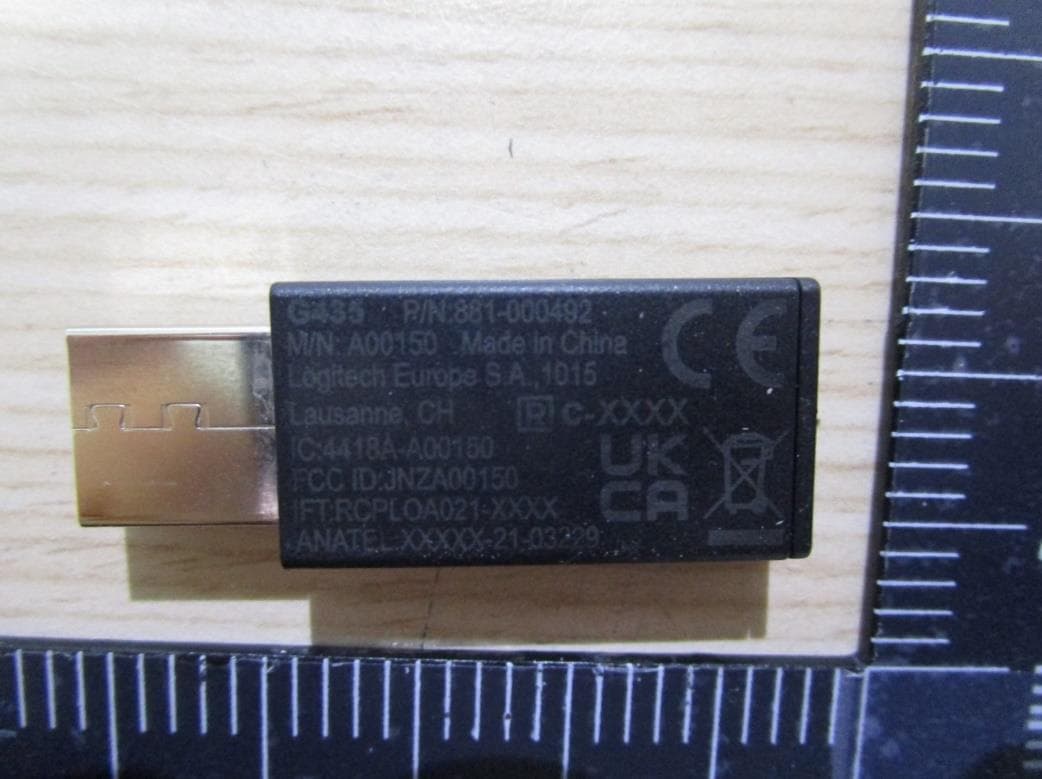 Wireless Dongle - FCC ID JNZA00150 - Logitech Far East Ltd