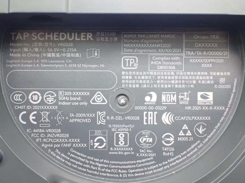 TAP Scheduler - FCC ID JNZVR0028 - Logitech Far East Ltd (2)