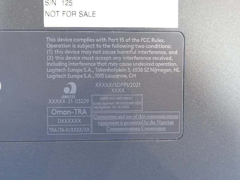 Wireless Keyboard - FCC ID JNZYR0071 - Logitech Far East Ltd (2)