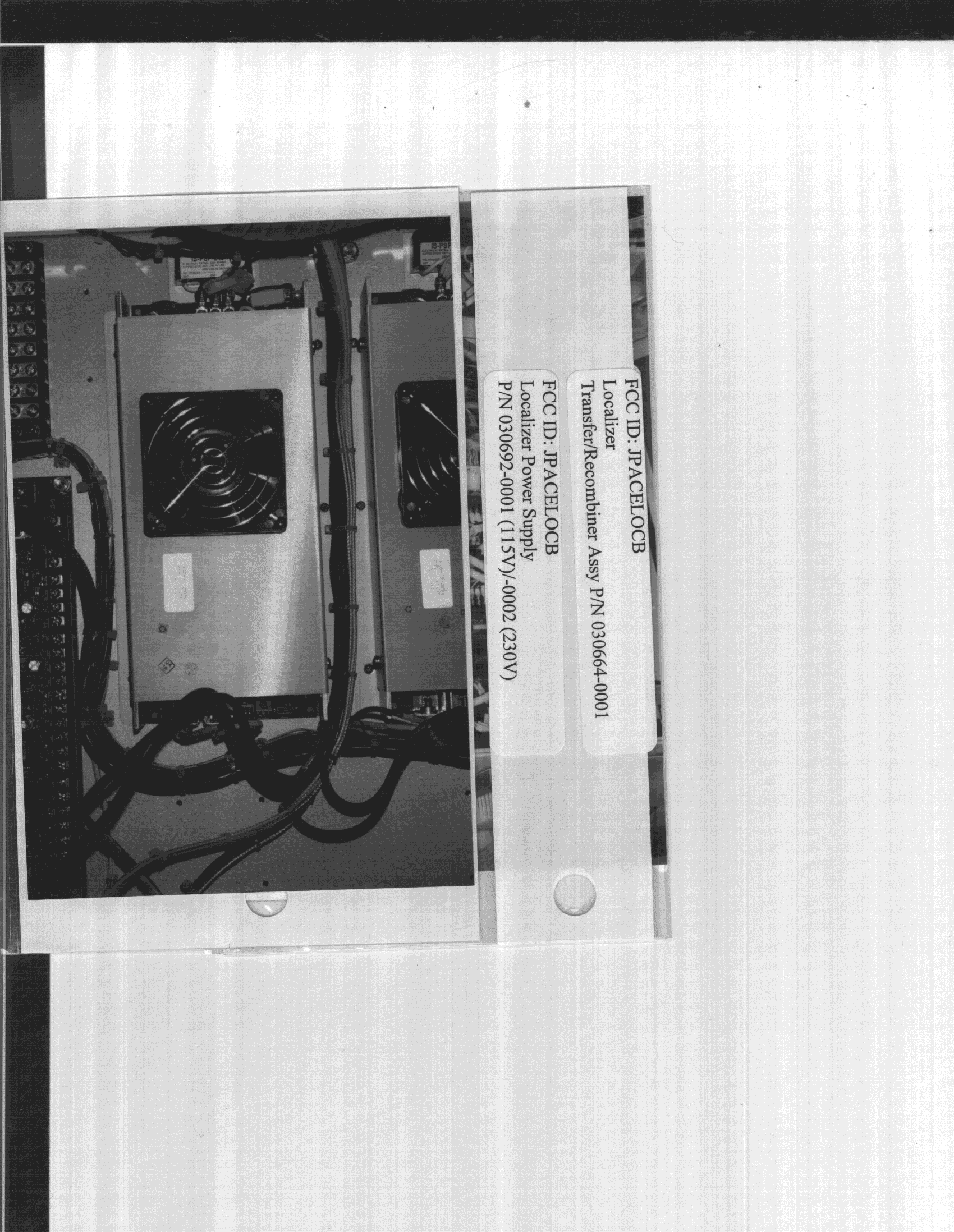 Localizer - FCC ID JPACELOCB - Indra Air Traffic Inc.