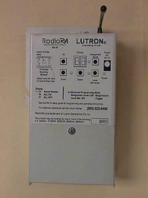 Lighting Control System - FCC ID JPZ0016 - Lutron Electronics Company Inc