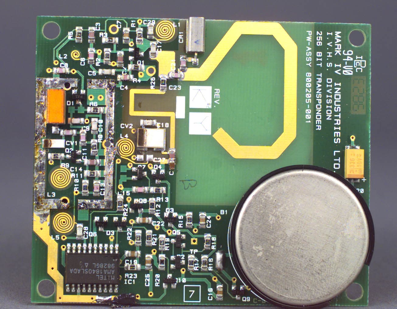 FLAT PACK TRANSPONDER - FCC ID JQU800200 - KAPSCH TRAFFICCOM CANADA INC.
