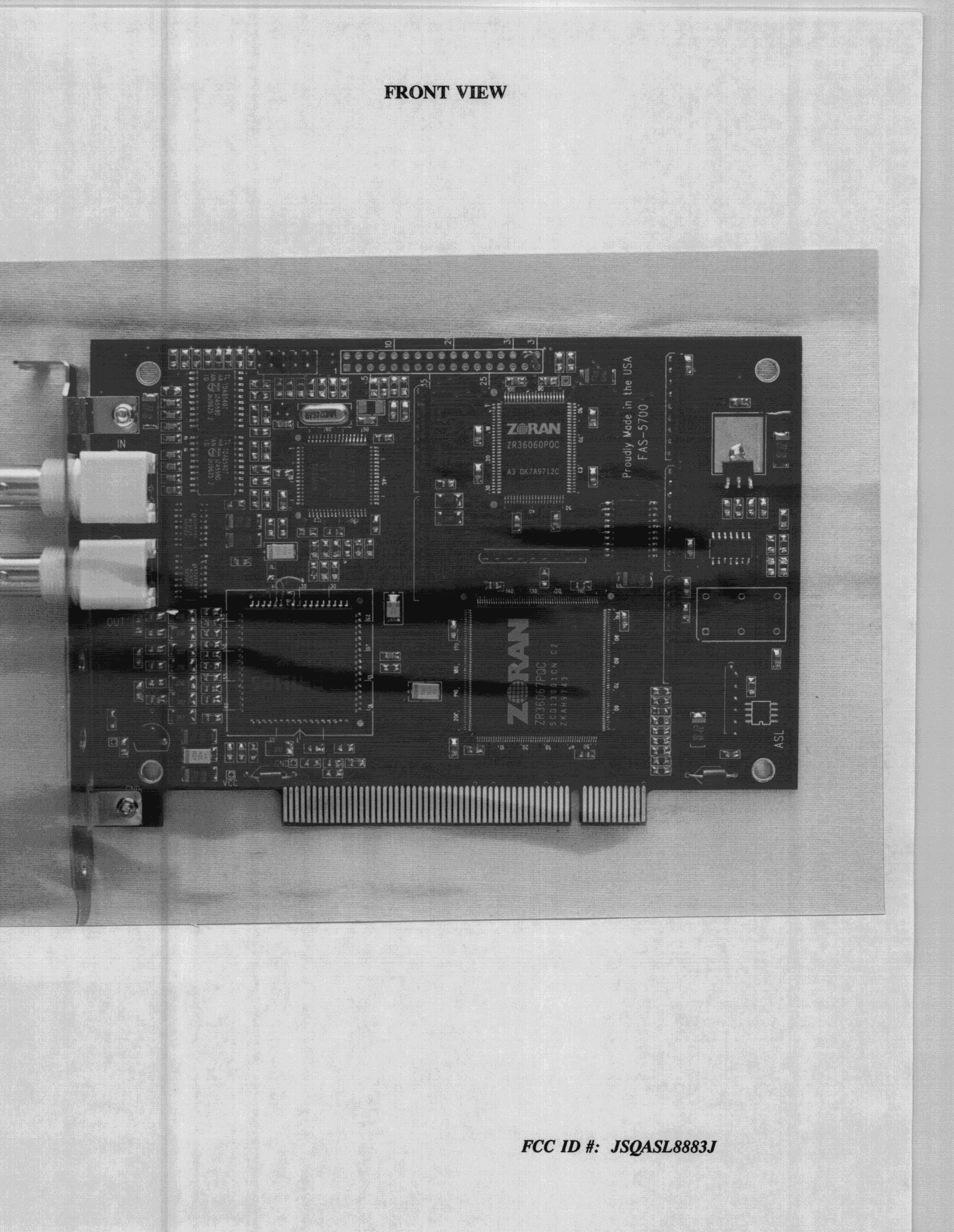 JBP - Part 15 Class B Computing Device Peripheral - FCC ID JSQASL8883J - Alpha Systems Lab Inc