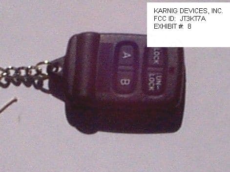SECURITY DEVICE TRANSMITTER - FCC ID JT3KT7A - Karnig Devices Inc