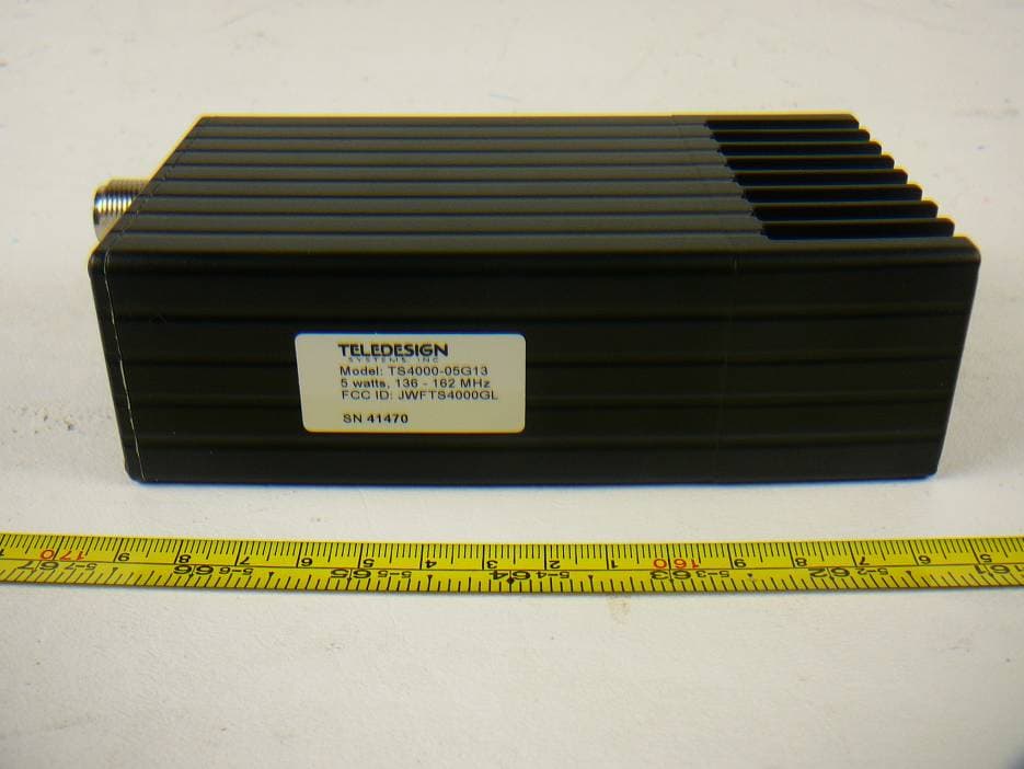 Radio Modem - FCC ID JWFTS4000GL - Teledesign Systems Inc (2)