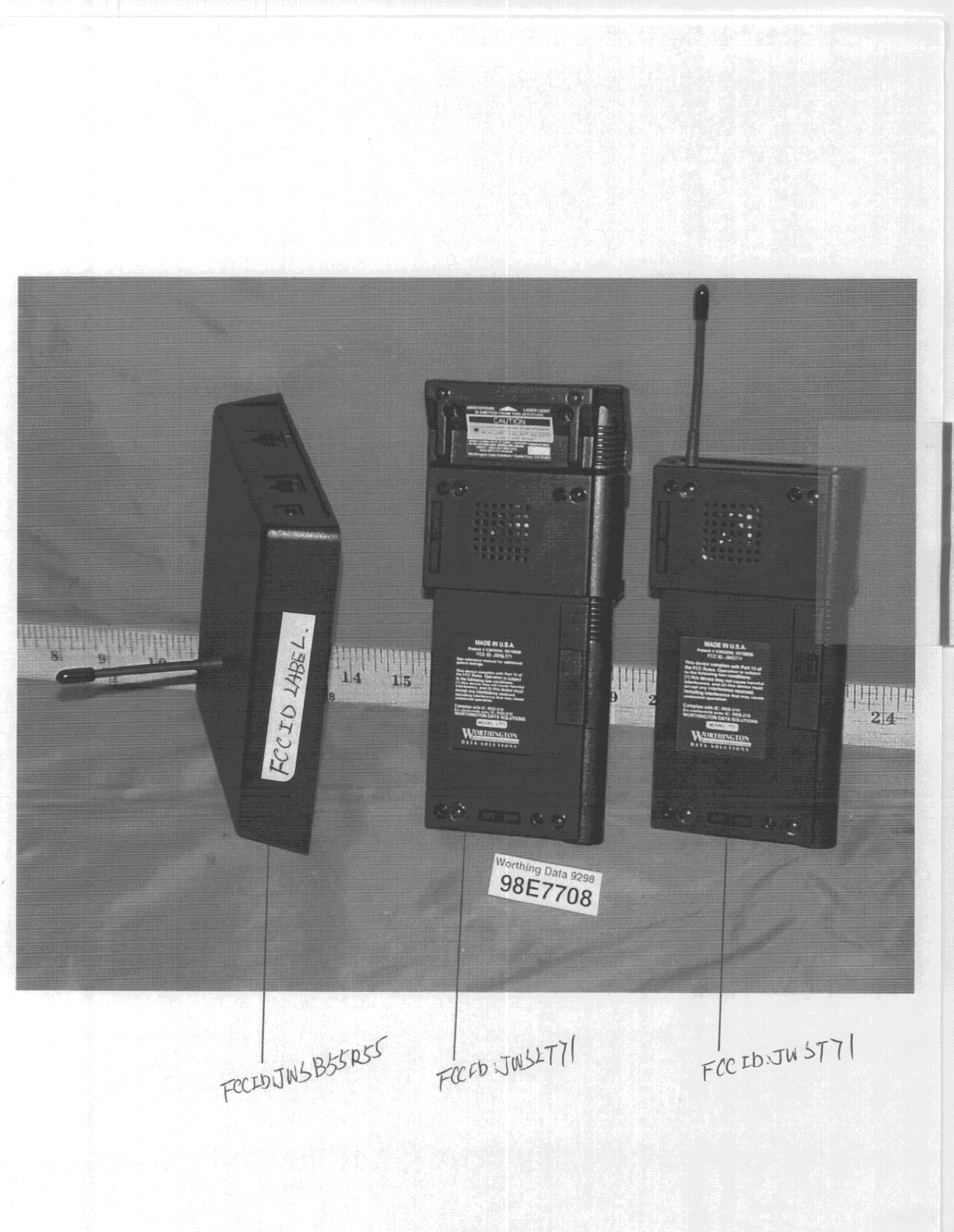 DXT - Part 15 Low Power Transceiver, Rx Verified - FCC ID JWSB55R55 - Worthdata Inc (2)