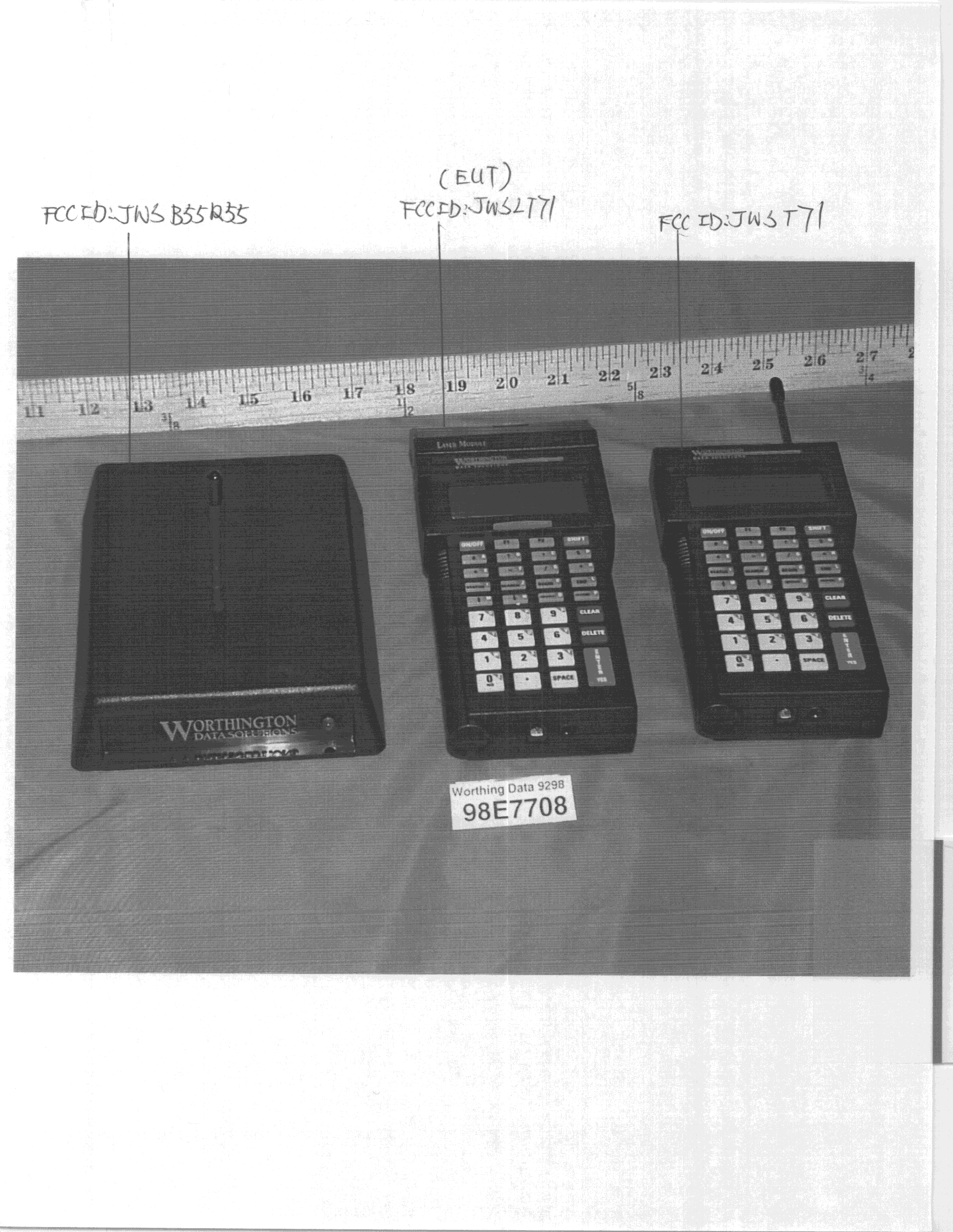 DXT - Part 15 Low Power Transceiver, Rx Verified - FCC ID JWSLT71A - Worthdata Inc (2)