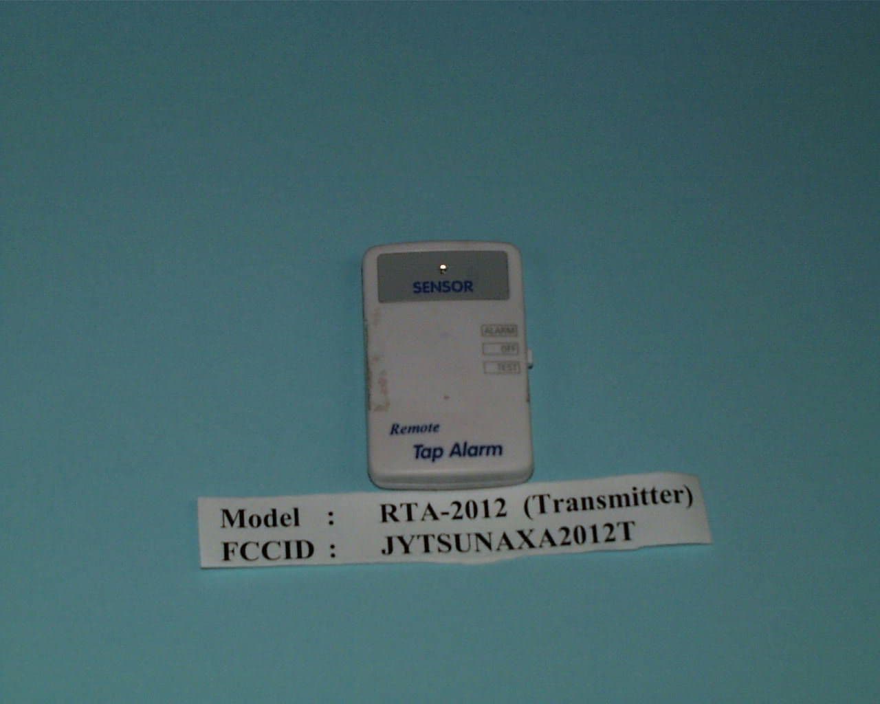 DSC - Part 15 Security/Remote Control Transmitter - FCC ID JYTSUNAXA2012T - Sun Fu Cheong Electronics Co Ltd