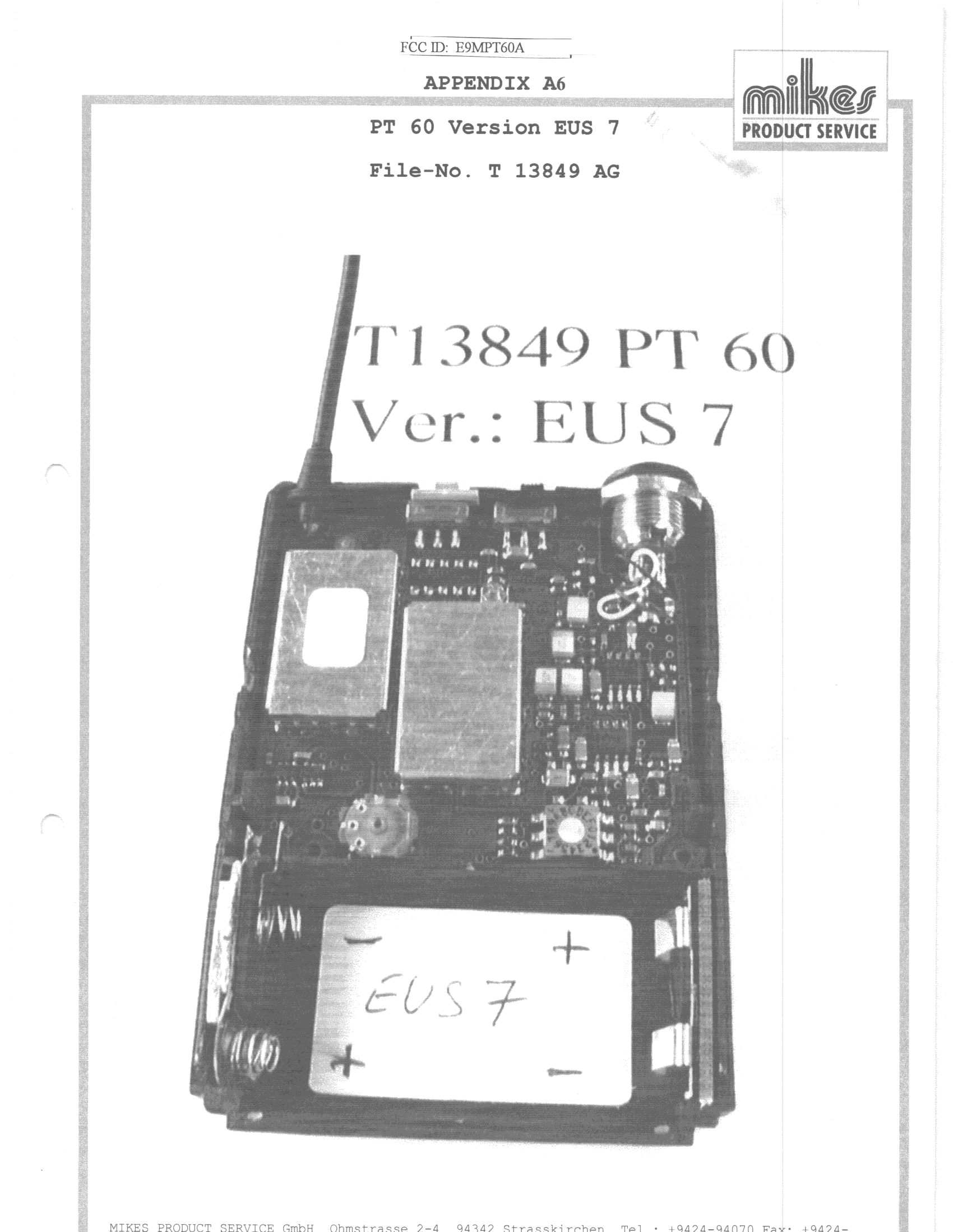 JBP - Part 15 Class B Computing Device Peripheral - FCC ID K3S5822 - SysKonnect (5)