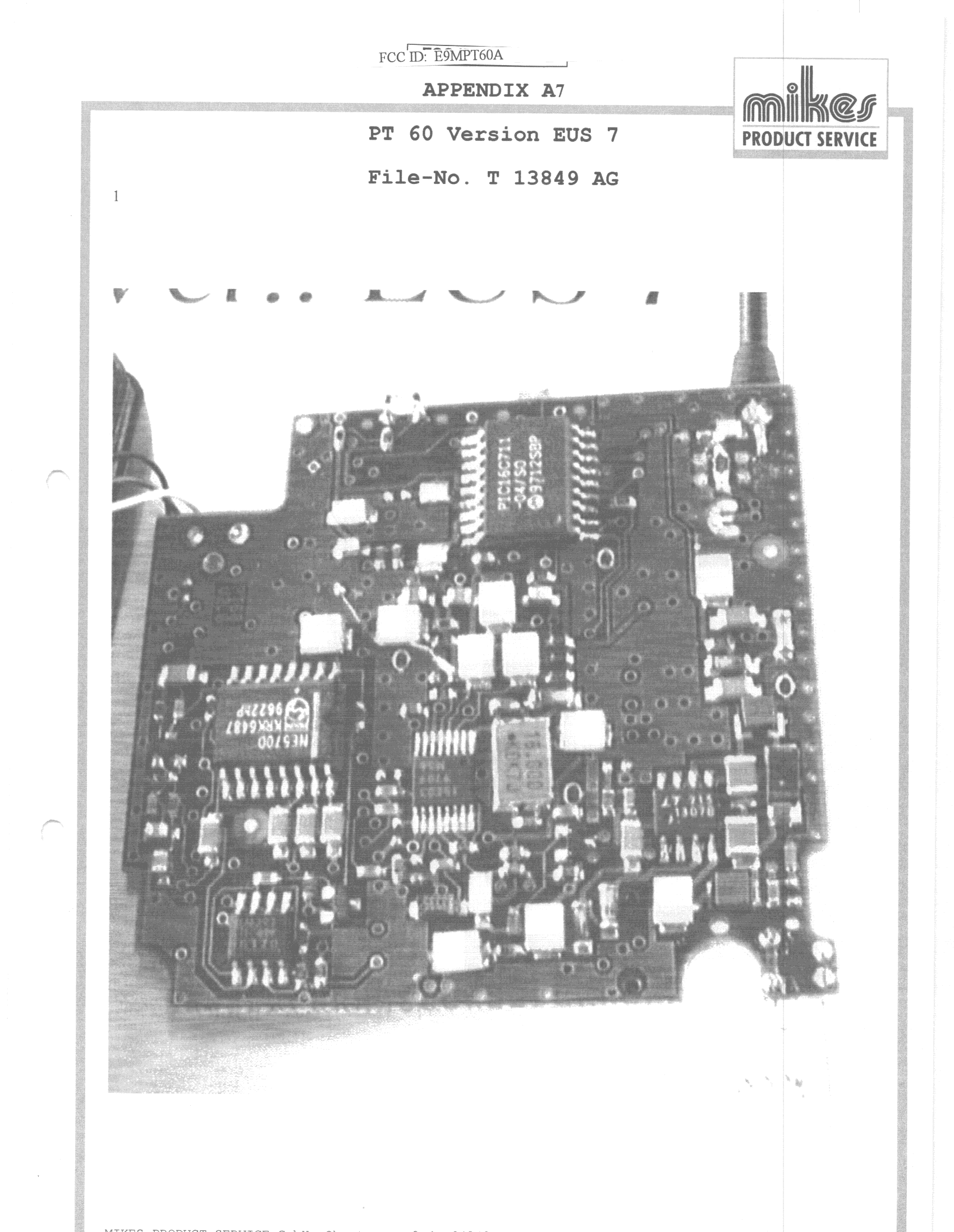 JBP - Part 15 Class B Computing Device Peripheral - FCC ID K3S5822 - SysKonnect