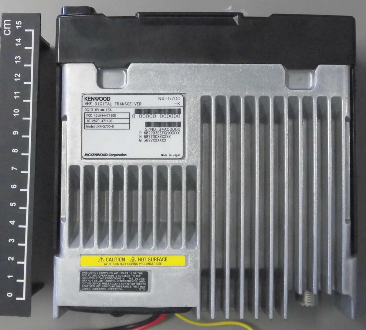 VHF DIGITAL TRANSCEIVER with Bluetooth - FCC ID K44471100 - JVC KENWOOD Corporation
