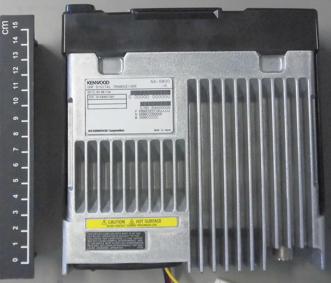 UHF Digital Transceiver with Bluetooth - FCC ID K44471200 - JVC KENWOOD Corporation